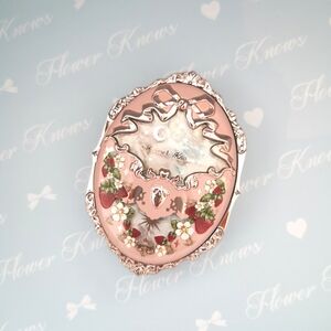Pink and Silver Brooch